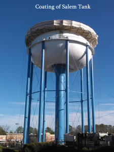 coating salem large water tank